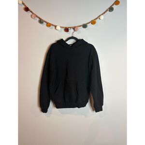 Talentless black heavy knit pullover hoodie